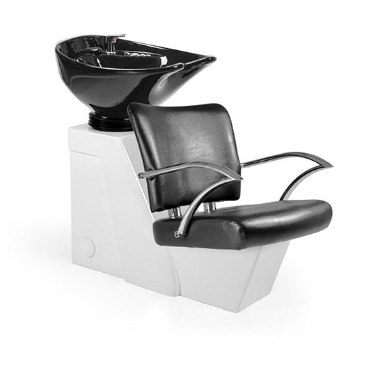 Lavacabezas Eros Negro Ng3 1 Pto Poza Honda Negra (Mueble Venus Blanco)