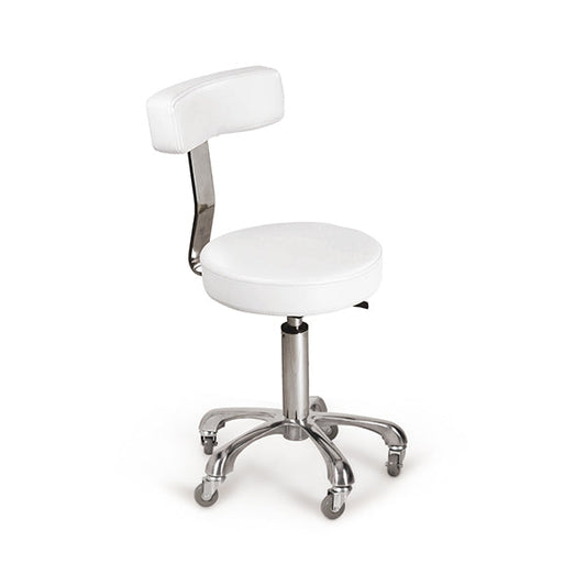 Taburete Con Respaldo Gardenia Blanco Italor