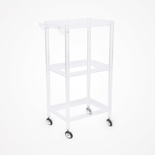 Carrito Auxiliar Estética Zinnia Acrílico Transparente Italor