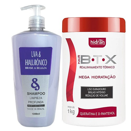 Kit Botox Hidran BTX Desmaya Cabello Profesional 2x1Kg