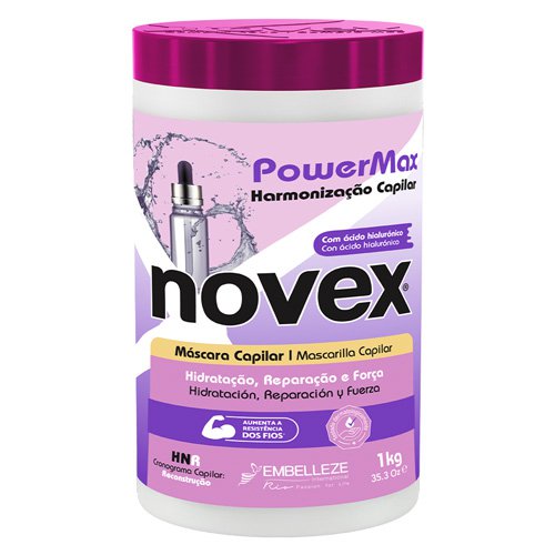 Mascarilla Novex PowerMax Ácido Hialurónico 1Kg