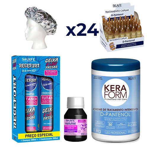 Pack Mantenimiento Skafe Regefort Liso Hidratado 29 productos