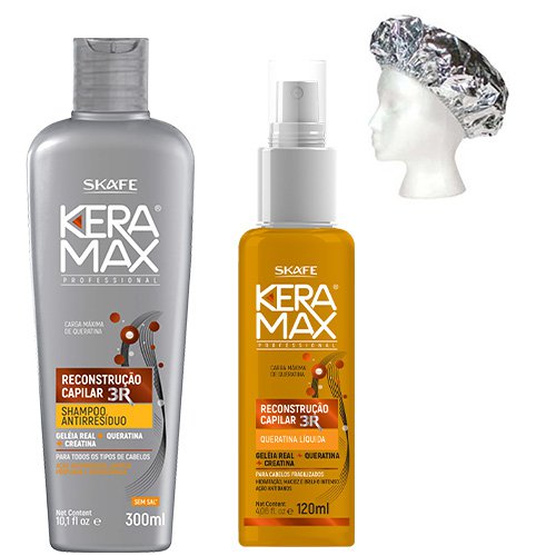 Pack Tratamiento Skafe Keramax Reconstrucción Queratina Líquida 3 productos