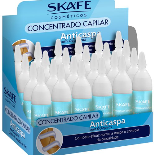 Kit Ampolla Monodosis Skafe Anticaspa y Antigrasa 24x10ml