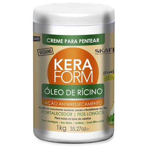 Crema de Peinar Skafe Keraform Aceite de Ricino vegana 1Kg