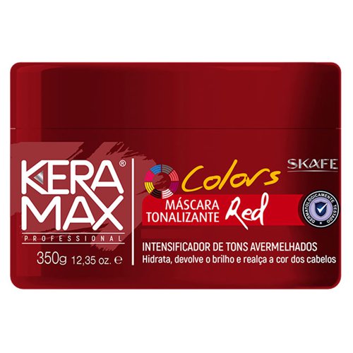 Mascarilla Matizadora Skafe Keramax Colors Rojo 350g