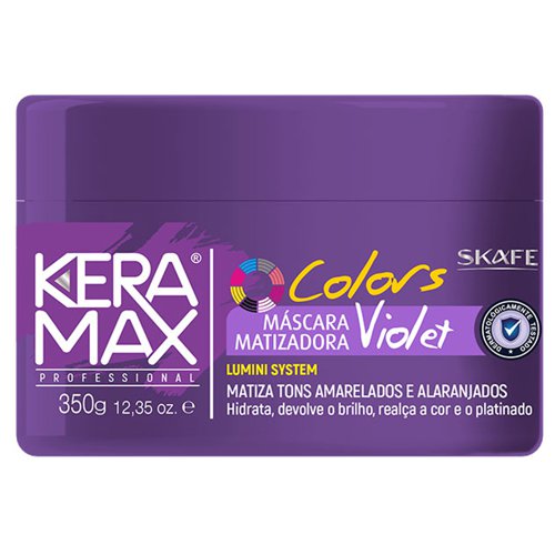 Mascarilla Matizadora Skafe Keramax Colors Violeta Platinum 350g