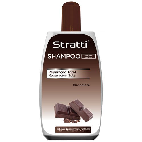 Champú Stratti Chocolate & Keratina sin sal 400ml