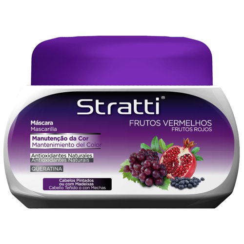 Mascarilla Stratti Frutos Rojos con Keratina 550g