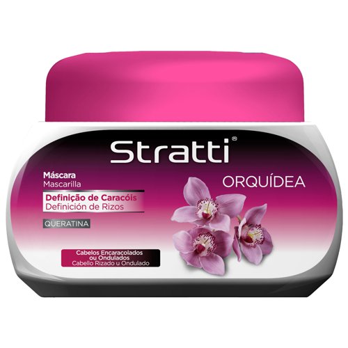 Mascarilla Stratti Orquídea Rizos con Keratina 550g